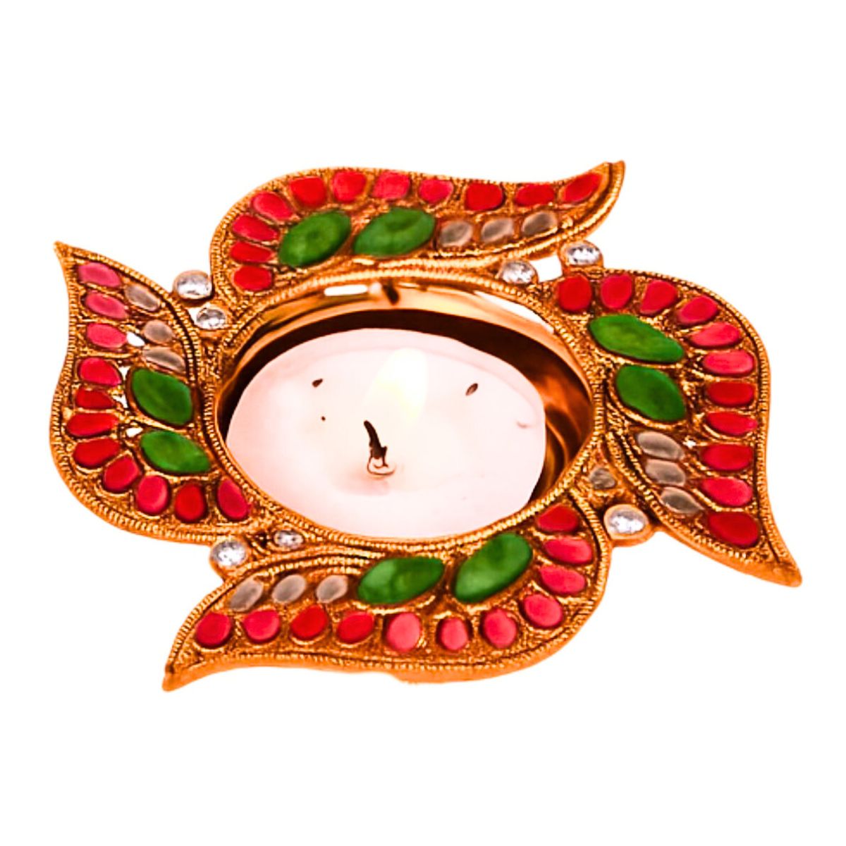 2Pc Metal T-Light Holder Set