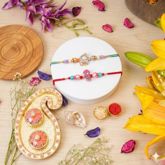Unicorn & Spider Hero Rakhi Set of 2 | Kids Designer Rakhi for Brother