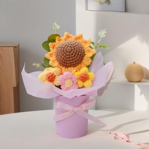 Crochet Flower Pot Bouquet
