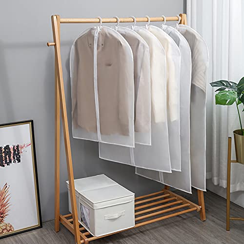 Tiny Shiny Clothes Cover Protector with Zip — Transparent PEVA Garment Bag for Hanging Clothes | Dustproof | Breathable | Pack of 2, 3 and 4