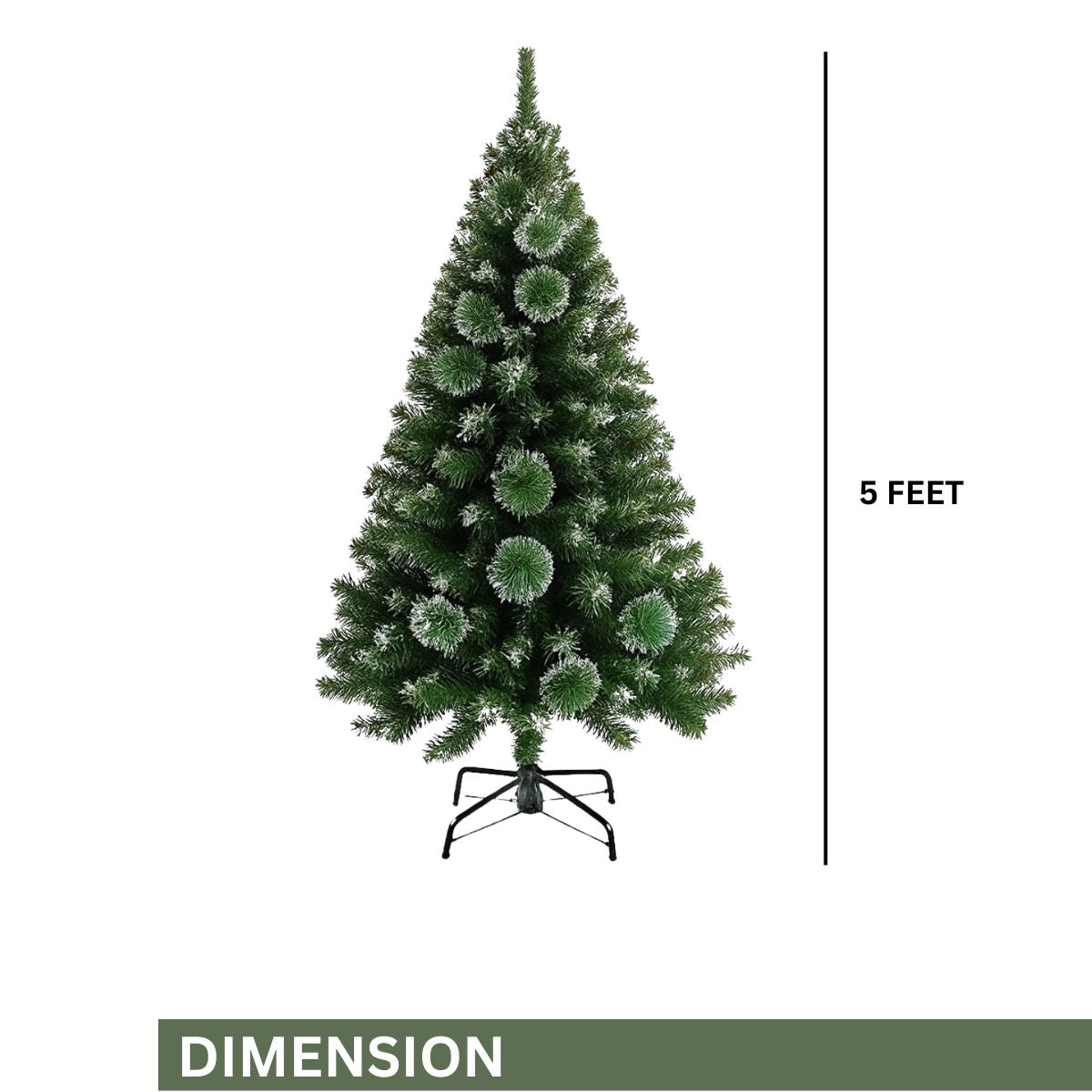 5 Feet Snow Pine Christmas Tree | TinyShinyGift