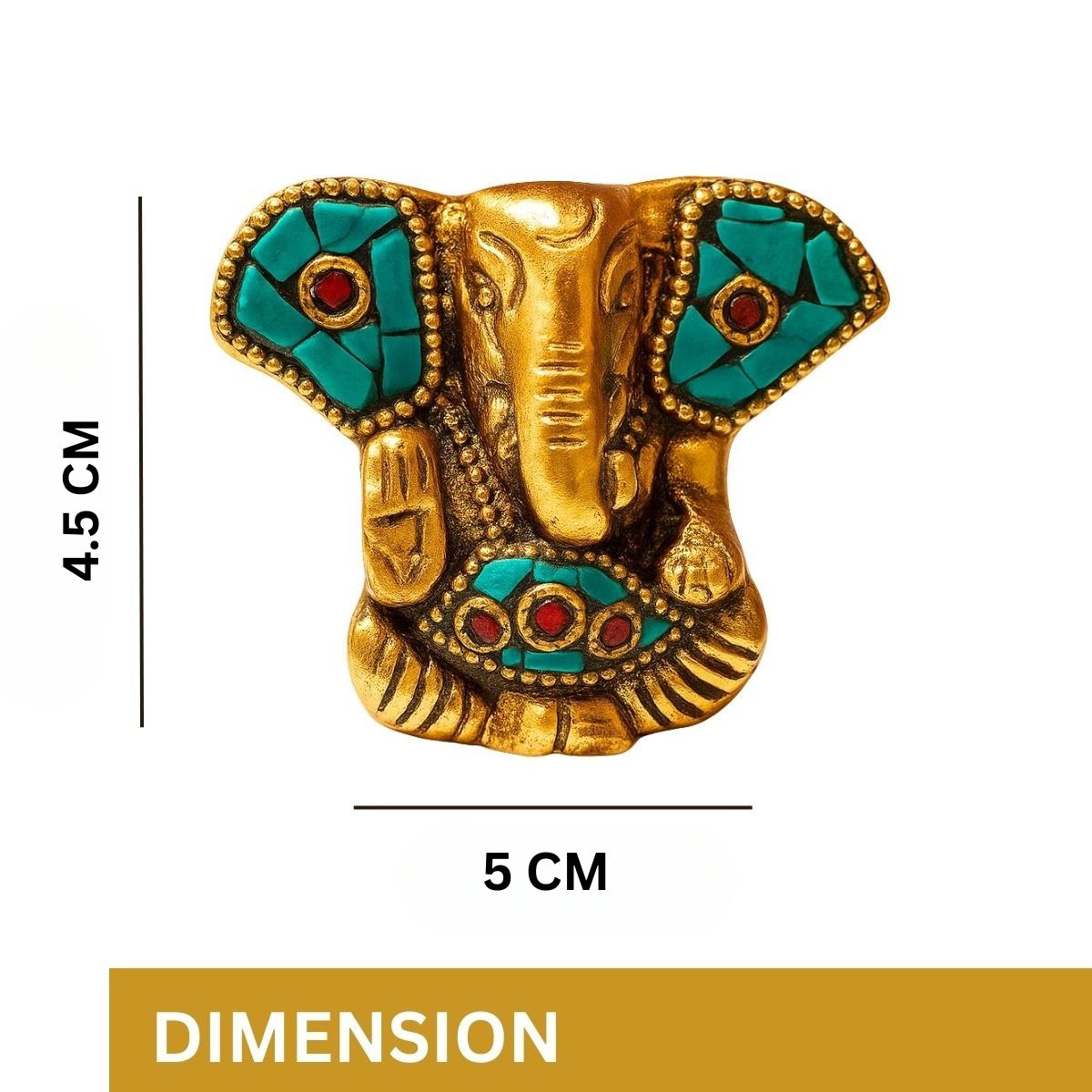 Metal Ganesha Statue Figurine