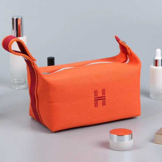 Tiny Shiny Hanging Travel Makeup Bag — Portable Cosmetic Organizer Toiletry Bag for Men and Women