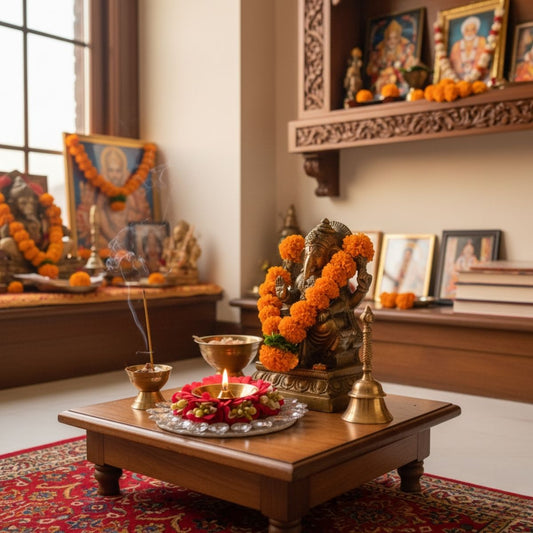 Brass Jyot Diya – Magenta | TinyShinygift