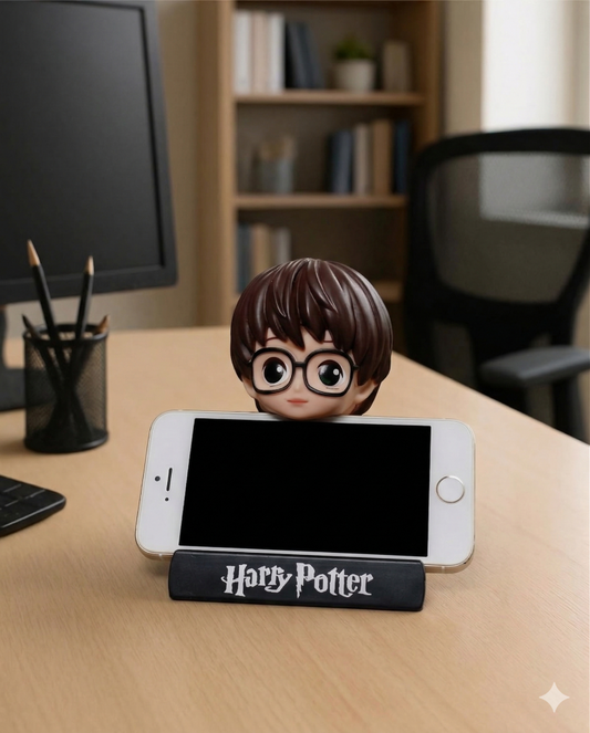 Harry Potter Sports Cricket Bobble Head for Car Dashboard with Mobile Holder Action Figure Toys Collectible Bobblehead Showpiece for Office Desk Table Top Toy for Kids and Adults Multicolor