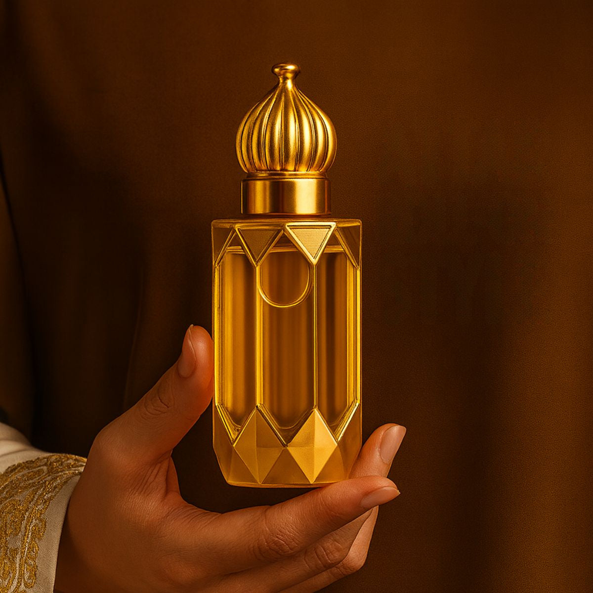 Tiny Shiny Saffron Sandal Attar