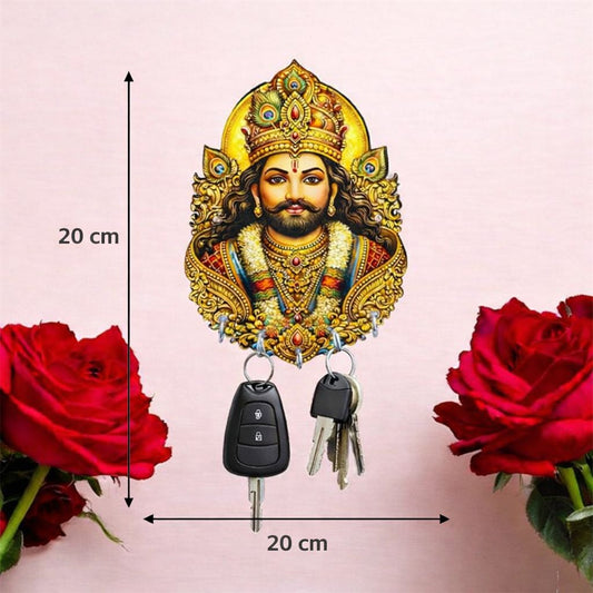 Khatu Shyam MDF Key Holder Wall Mount