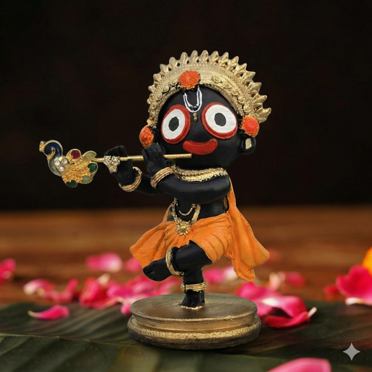 Divine Little Jagannath-Krishna Figurine | Cute Spiritual Idol for Home & Car