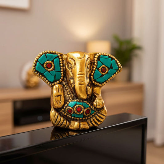 Metal Ganesha Statue Figurine