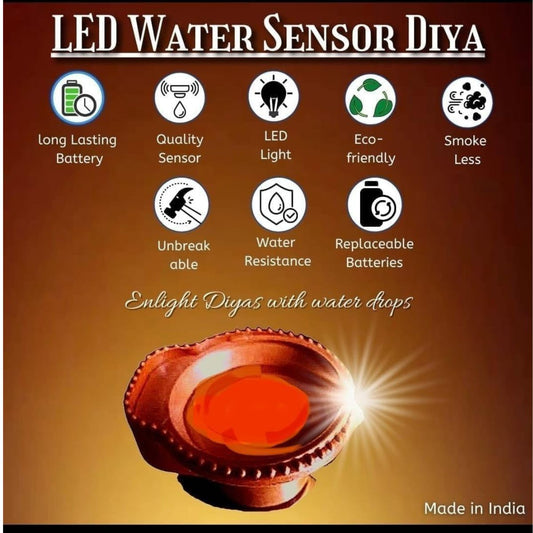 Water LED Sensor Diya