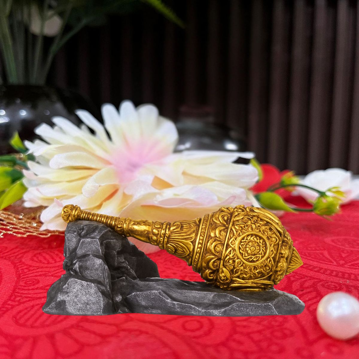 Tiny Shiny Hanuman Ji Gada Bajrang Bali Resin Idol – Decorative Statue for Pooja Room, Home, Office & Living Room | Spiritual Blessing Figurine | Table & Interior Decor Gift - image 7