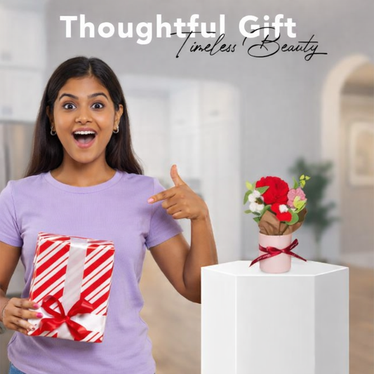 Crochet Red Rose Bouquet (Small)