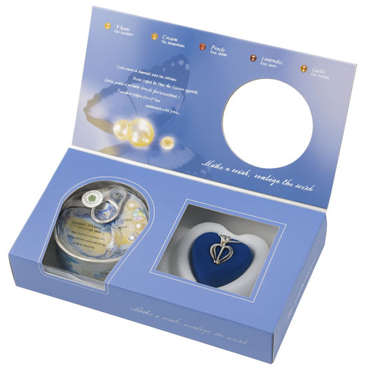 Tiny Shiny Pearl Wish Necklace Gift Set