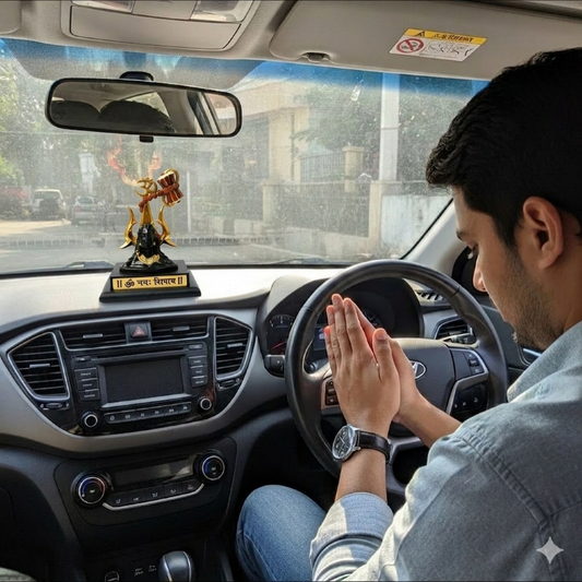 Shiva Idol with Trishul Damru 11 cm