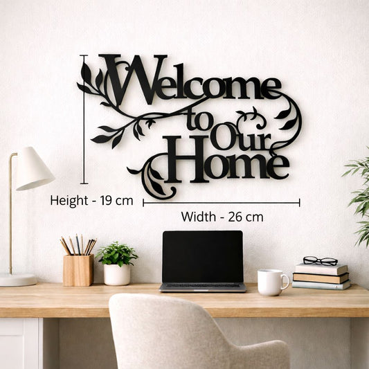 Welcome Home MDF Wall Art Sign
