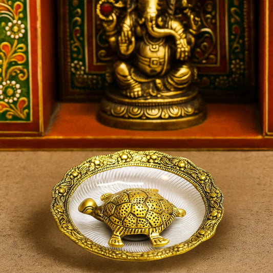 Tiny Shiny Tortoise Showpiece — Vastu Turtle Idol for Home Decor and Gifting