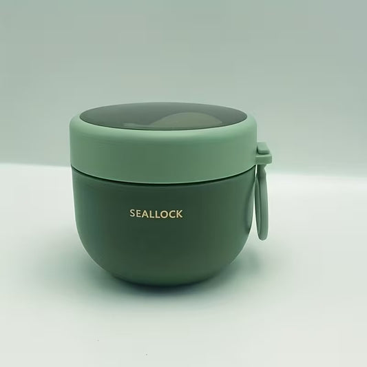 1pc Plastic Thermal Lunch Box, Insulated Lunch Cup, Portable for Camping And Picnic, Food Container, Bento Box,back to school