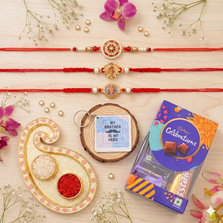 THREE RAKHI SET