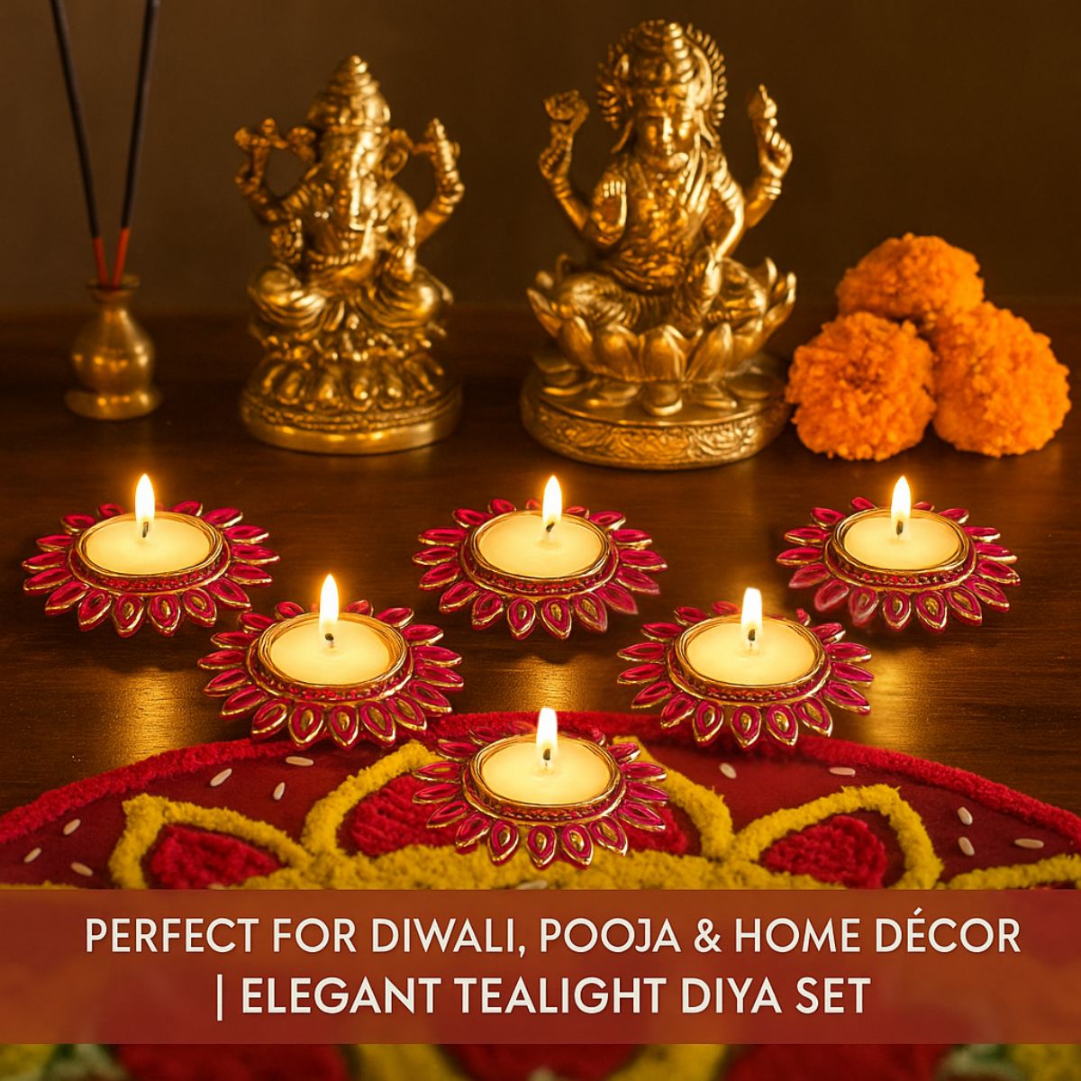 6Pc T-Light Holder Set