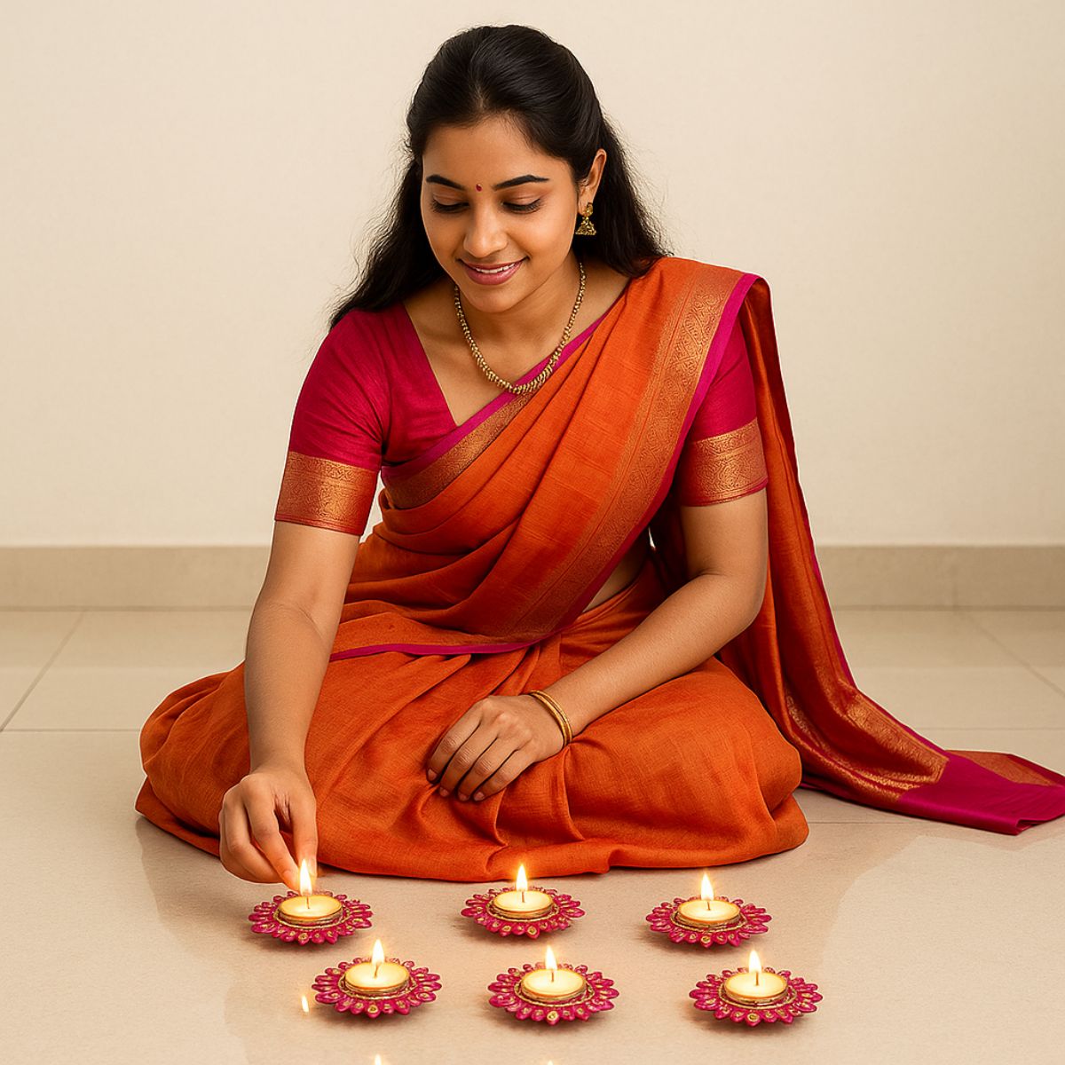 6Pc T-Light Holder Set