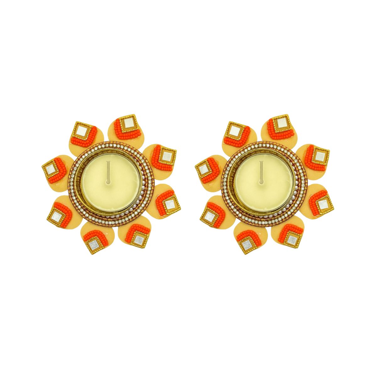 2Pc T-Light Holder Set