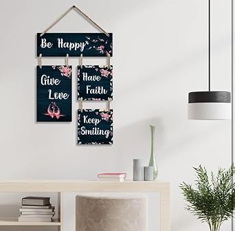 TINY SHINY Wall Art MDF Wooden Hanging