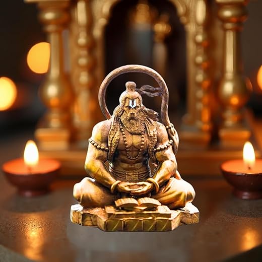 Tiny Shiny Tail Hanuman Ji Murti Dhyan Mudra
