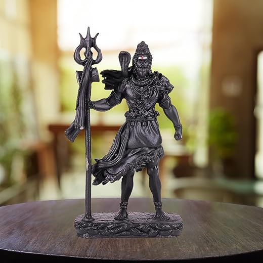 Tiny Shiny Standing Shiv Ji Statue Good Luck Gift