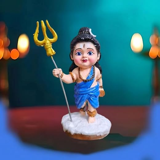 Tiny Shiny Baal Shiv JI Cute Littel Baal Shiv Idol Status Good Luck