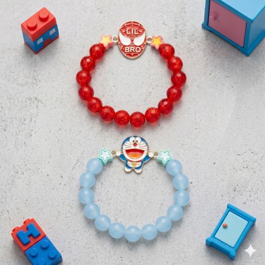 Kids Rakhi Combo Set of 2 with Chocolate, Best Brother Keychain & Roli Chawal | Raksha Bandhan Gift Hamper for Boys