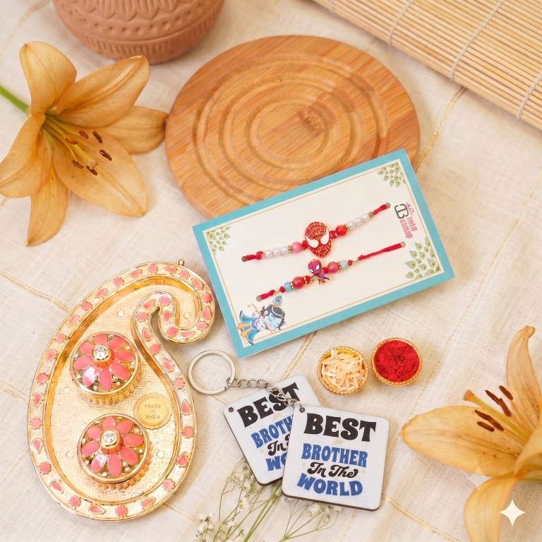 Kids Spider Hero Rakhi Set of 2 | Cartoon Designer Rakhi for Brother