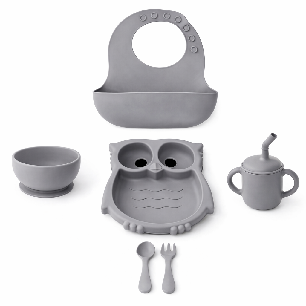Silicone Baby Feeding Set 6 Pcs