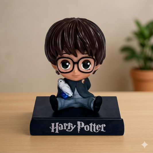 Harry Potter Sports Cricket Bobble Head for Car Dashboard with Mobile Holder Action Figure Toys Collectible Bobblehead Showpiece for Office Desk Table Top Toy for Kids and Adults Multicolor