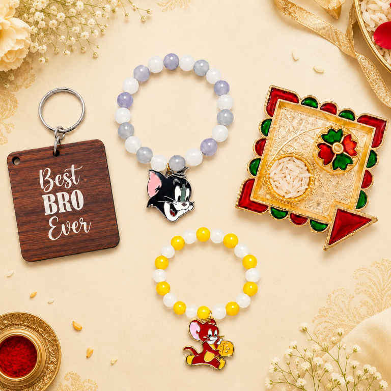 Tom & Jerry Bracelet Bro Kids Rakhi Set of 2 Designer Rakhi for Brother