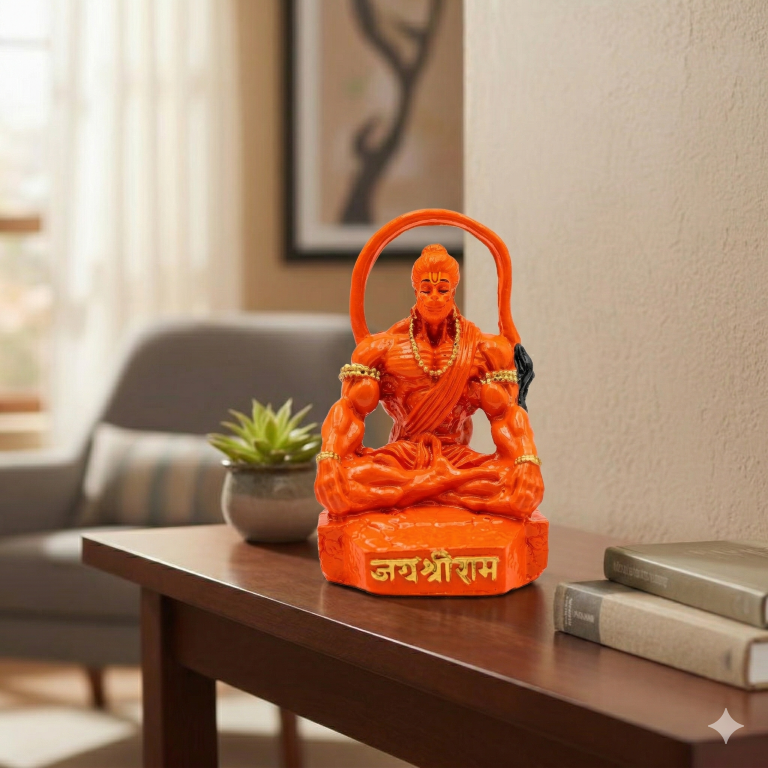 Meditating Hanuman Ji "Baahubali" Figurine | Jai Shree Ram Car & Home Decor