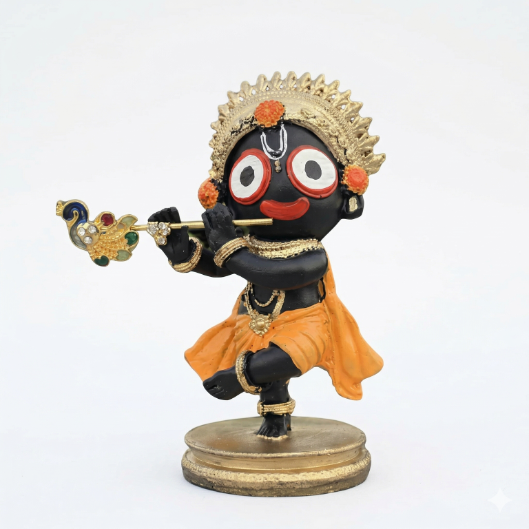 Divine Little Jagannath-Krishna Figurine | Cute Spiritual Idol for Home & Car