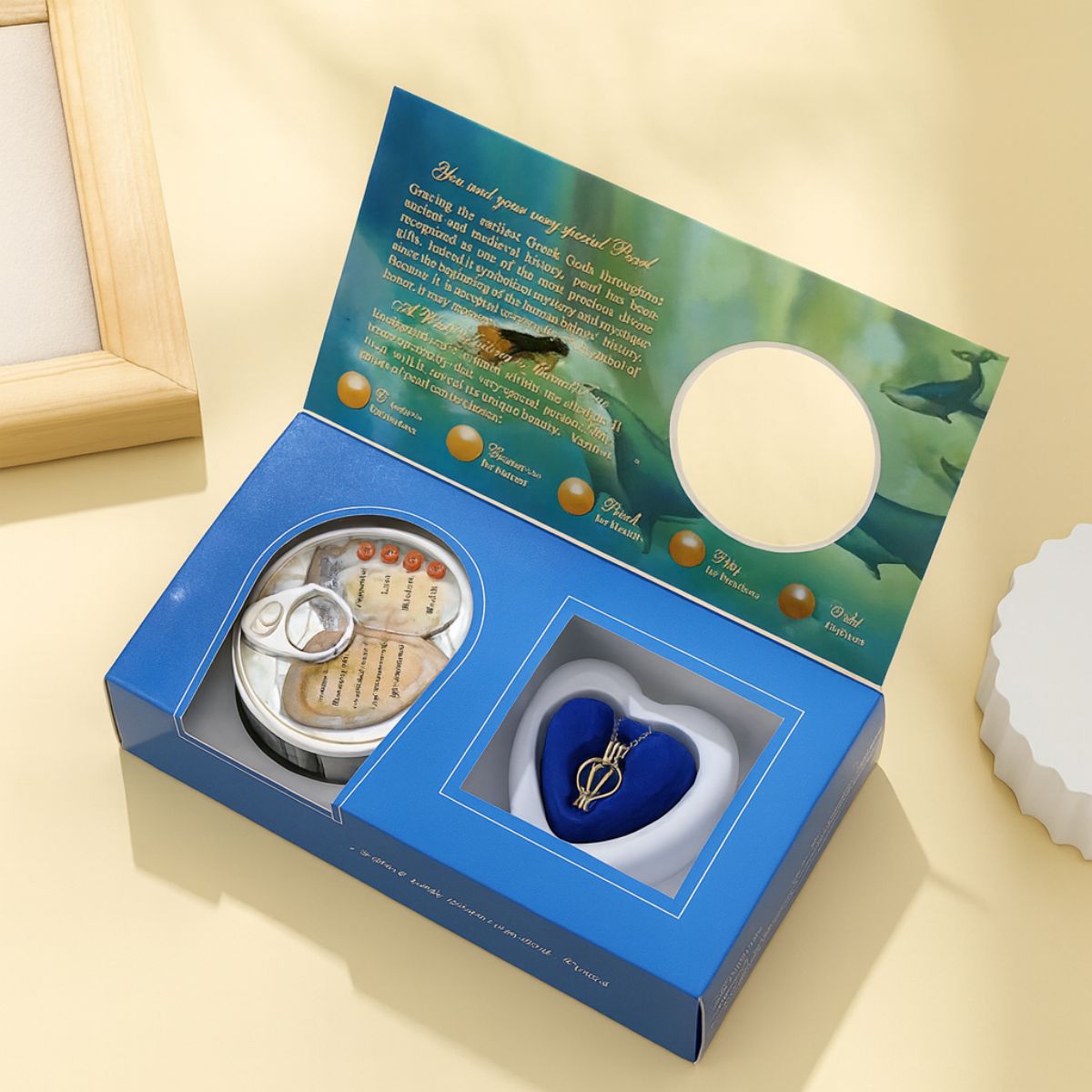 Tiny Shiny Pearl Wish Necklace Gift Set