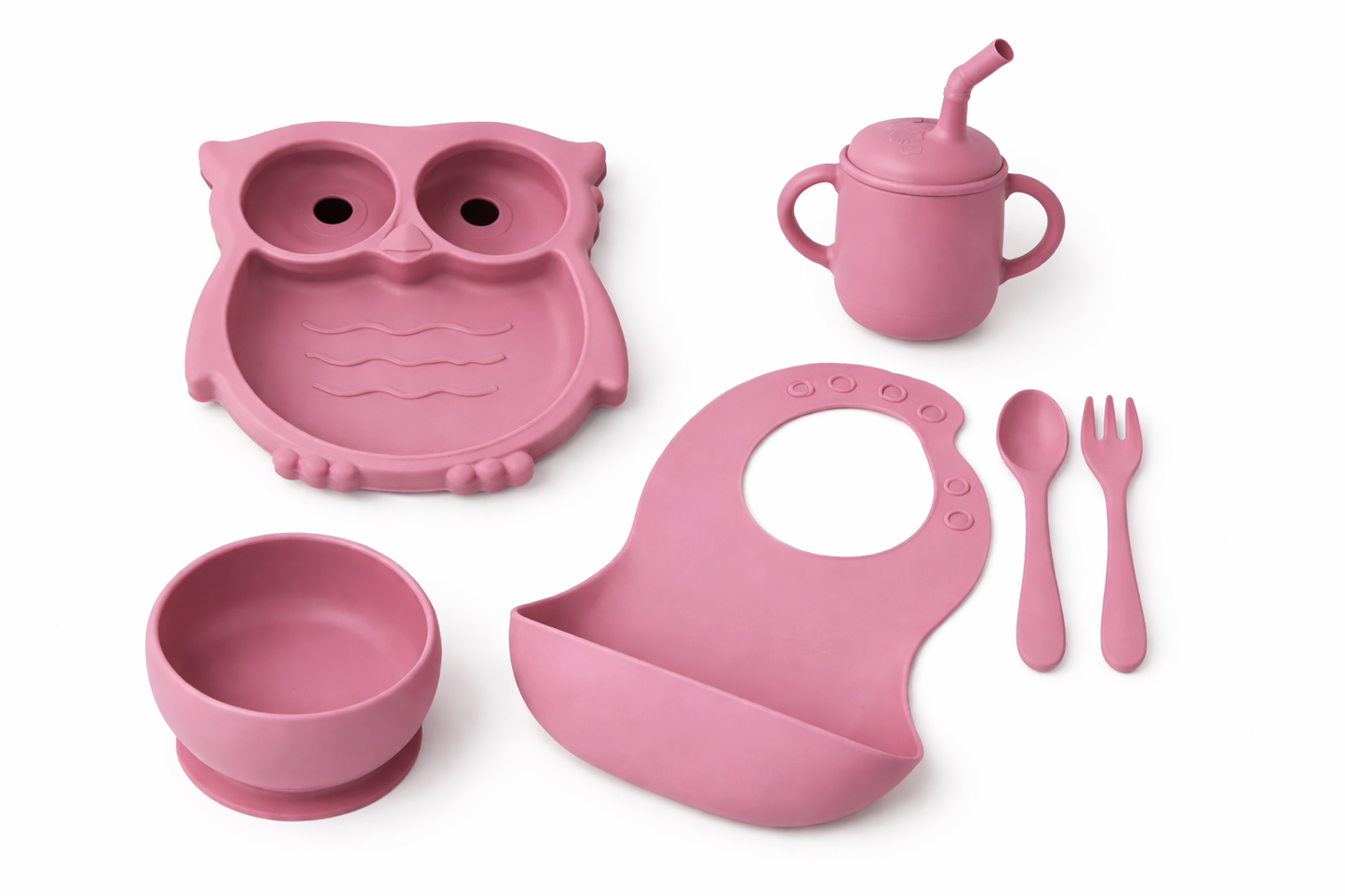 Silicone Baby Feeding Set 6 Pcs