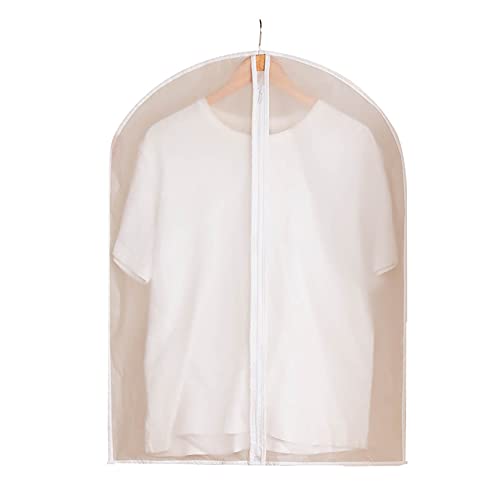Tiny Shiny Clothes Cover Protector with Zip —  Transparent PEVA Garment Bag for Hanging Clothes |  Dustproof | Breathable | Pack of 2, 3 and 4