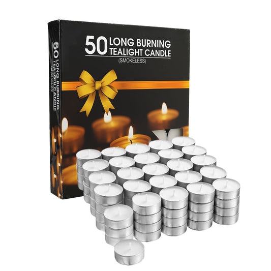 50 Pcs Tealight Candles