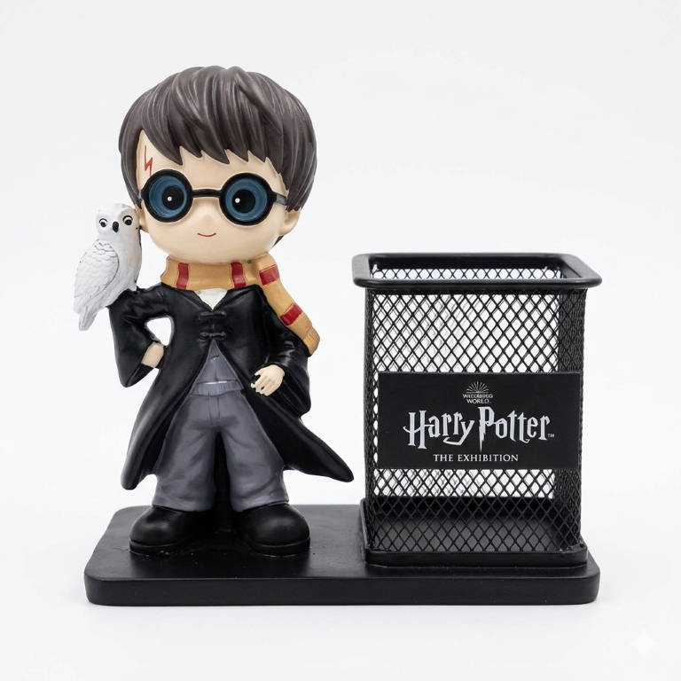 Harry Potter Collectible Harry & Hedwig Figurine Pen Holder