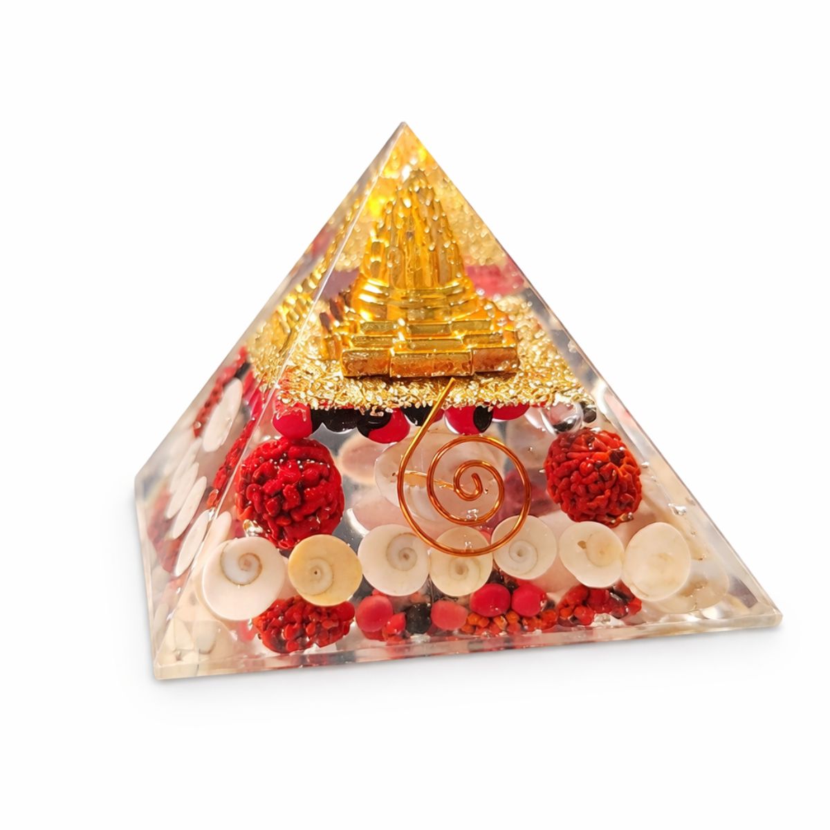 Maha Laxmi Pyramid with Shree Yantra 70 mm