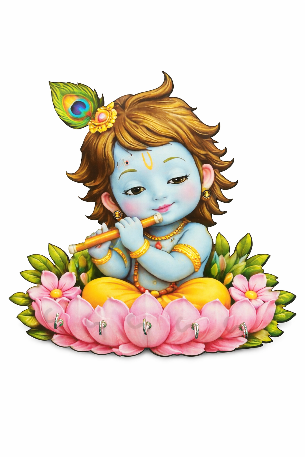 Baby Krishna Key Holder Wall Mount