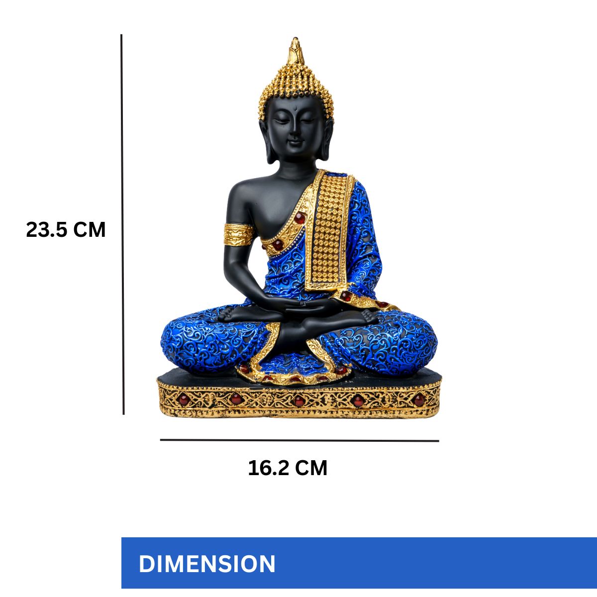 Buddha Statue for Home Decor | Buddha Showpiece | Buddha Idol for Home | Monk Buddha Figurines Buddha Statue for Home Vastu | Sitting Buddha Murti Decorative Showpiece - image 2
