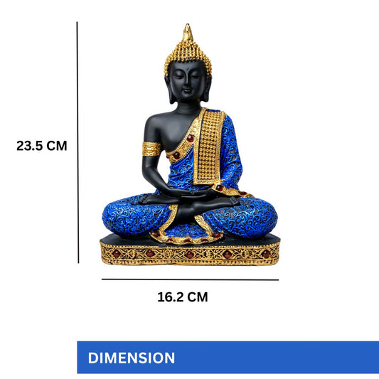 Buddha Statue for Home Decor | Buddha Showpiece | Buddha Idol for Home | Monk Buddha Figurines Buddha Statue for Home Vastu | Sitting Buddha Murti Decorative Showpiece - image 2