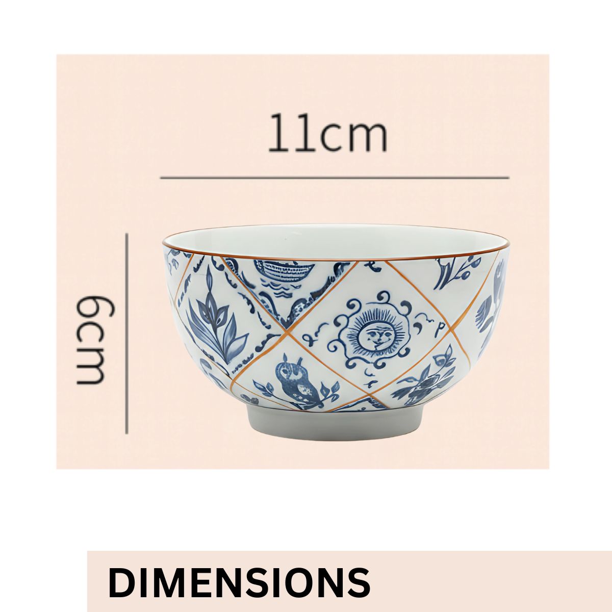 Tiny Shiny Ceramic Bohemia Inspired Bowl