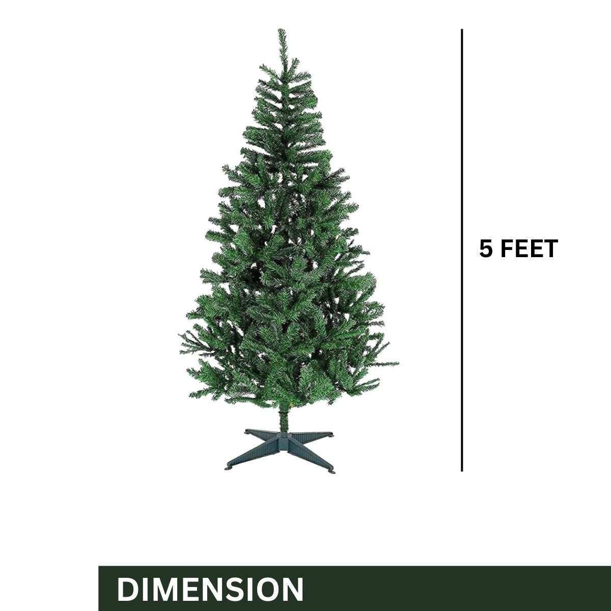 5 Feet Christmas Tree | Artificial Pine Tree for Home Decor | TinyShinyGift