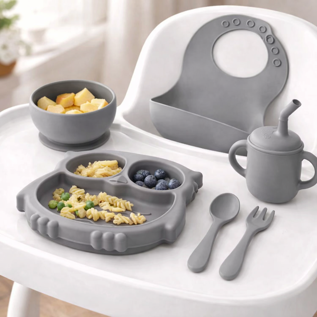 Silicone Baby Feeding Set 6 Pcs