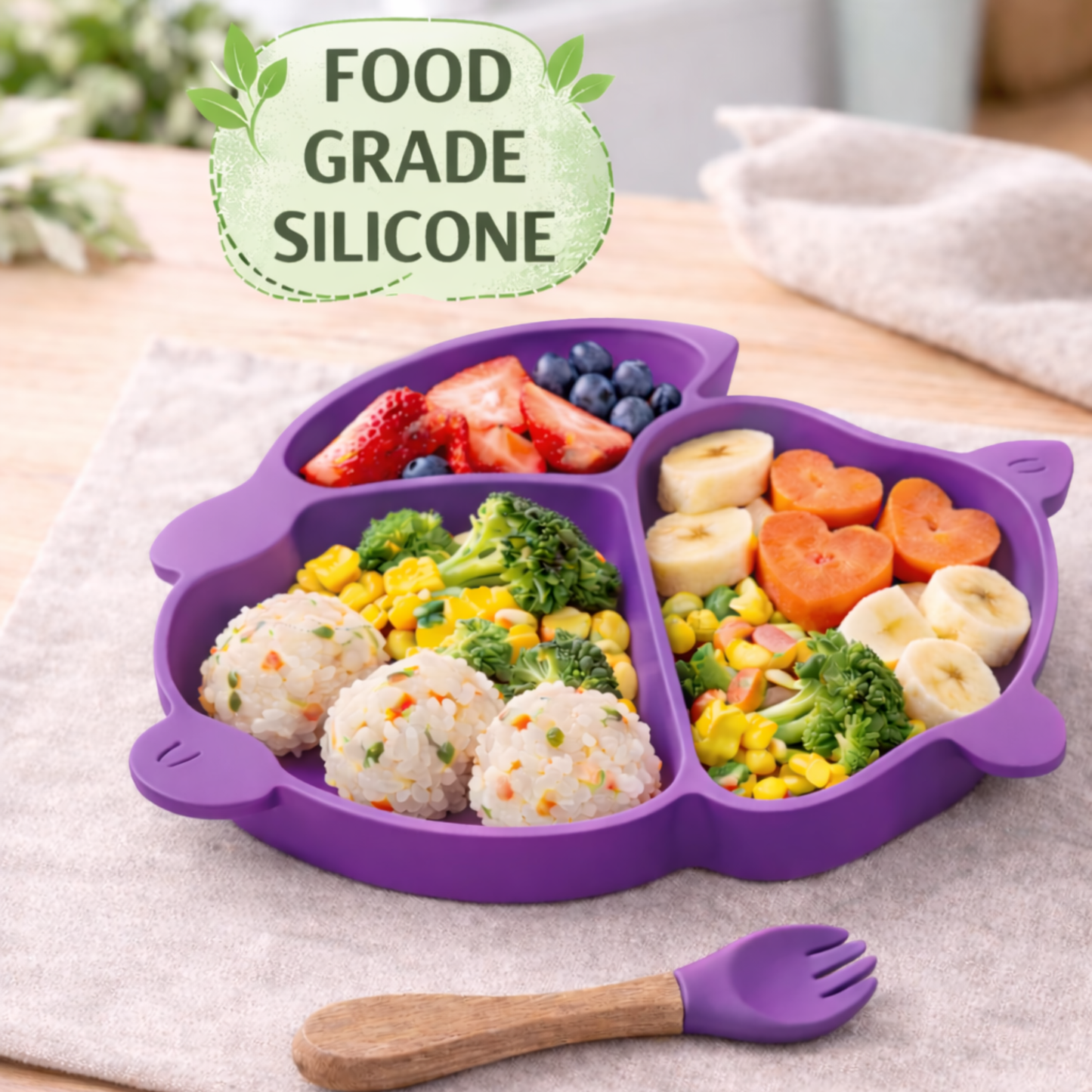 Silicone Baby Feeding Set Pack of 3