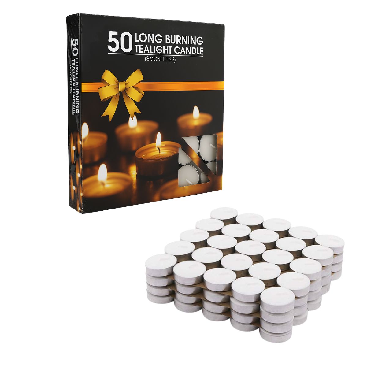 50 Pcs Tealight Candles